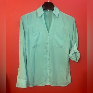 Express Portofino blouse green
